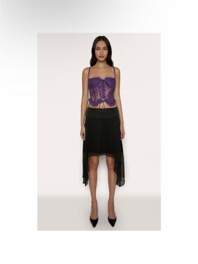 DANIELLE GUIZIO Aleia ruffle corset NEW